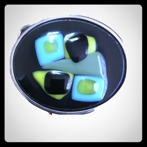 Women’s Fashion Belt Buckle Black Blue Green